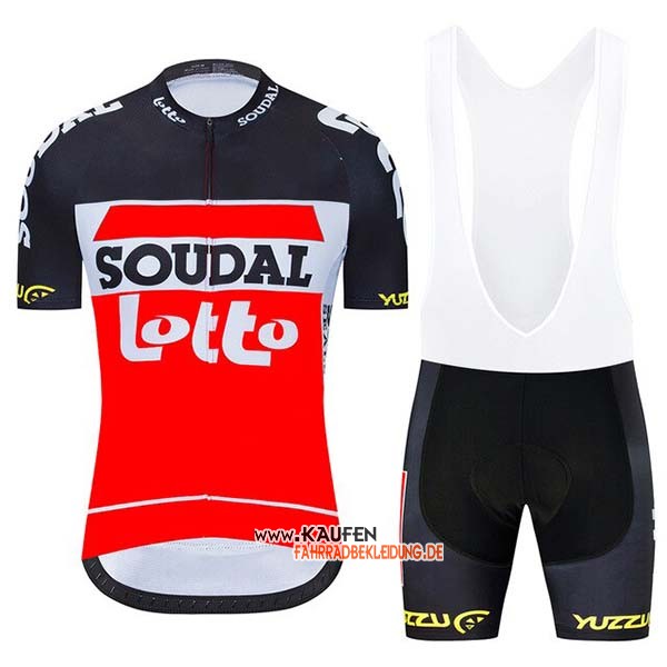 Lotto Soudal Kurzarmtrikot 2020 und Kurze Tragerhose Shwarz Wei Rot